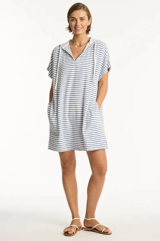 SEA LEVEL- WOMEN'S SURF PONCHO COVER UP - Image 2
