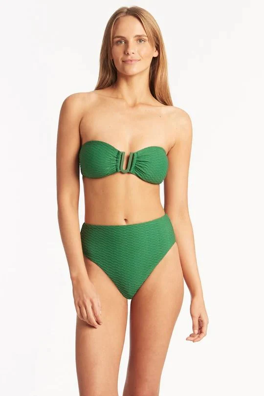 SEA LEVEL- LADIES HONEYCOMB U BAR BANDEAU SWIM TOP - Image 2