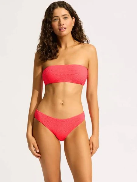 SEAFOLLY- WOMEN'S SEA DIVE HIGH CUT RIO SWIM BOTTOM