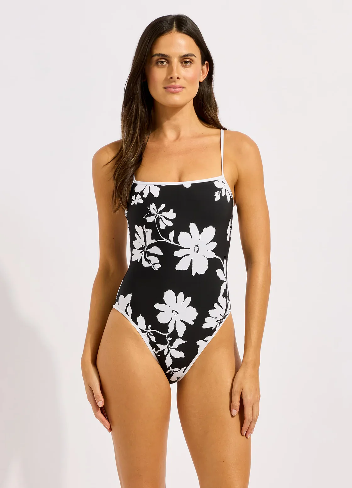 SEAFOLLY - SQUARE NECK ONE PIECE