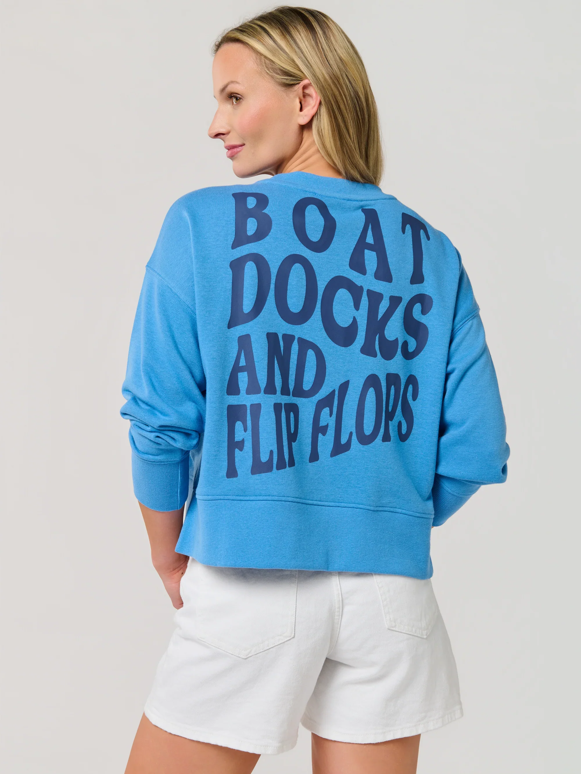 SHIRALEAH - BOAT DOCKS AND FLIP FLOPS SWEATER - Image 2