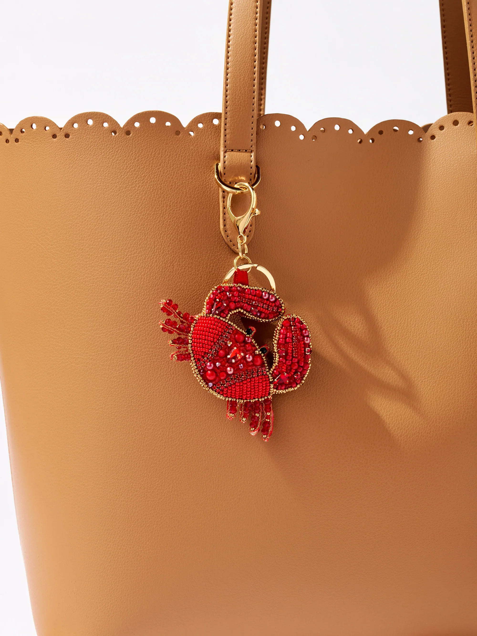 SHIRALEAH - CRAB BEADED BAG CHARM/KEY RING - Image 3
