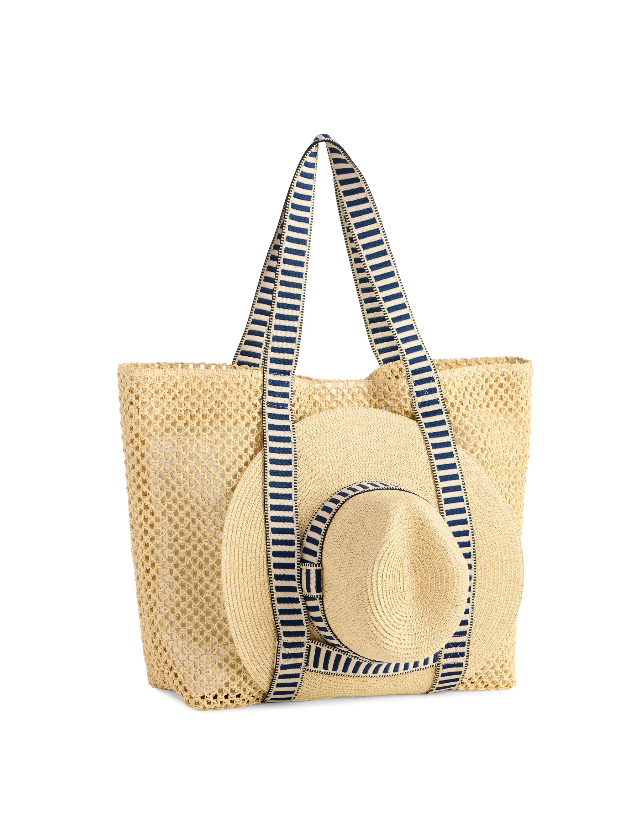 SHIRALEAH - DORIAN TOTE AND HAT SET