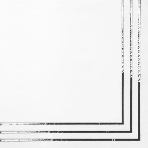 SIMPLY BAKED - LUNCH NAPKIN SILVER FOIL