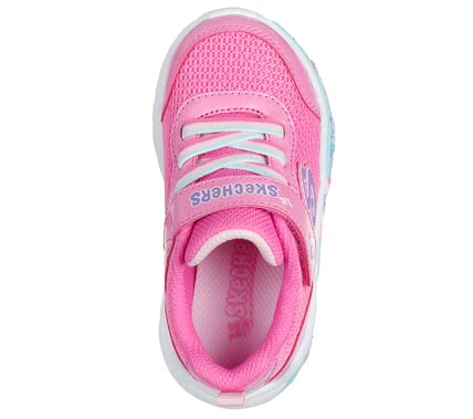 SKECHERS- KID'S PLAY SCENE PINK SPARKLE SNEAKER - Image 4