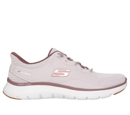 SKECHERS- WOMEN'S FLEX APPEAL MESH KNOTTED BUNGEE SLIP-IN SHOE