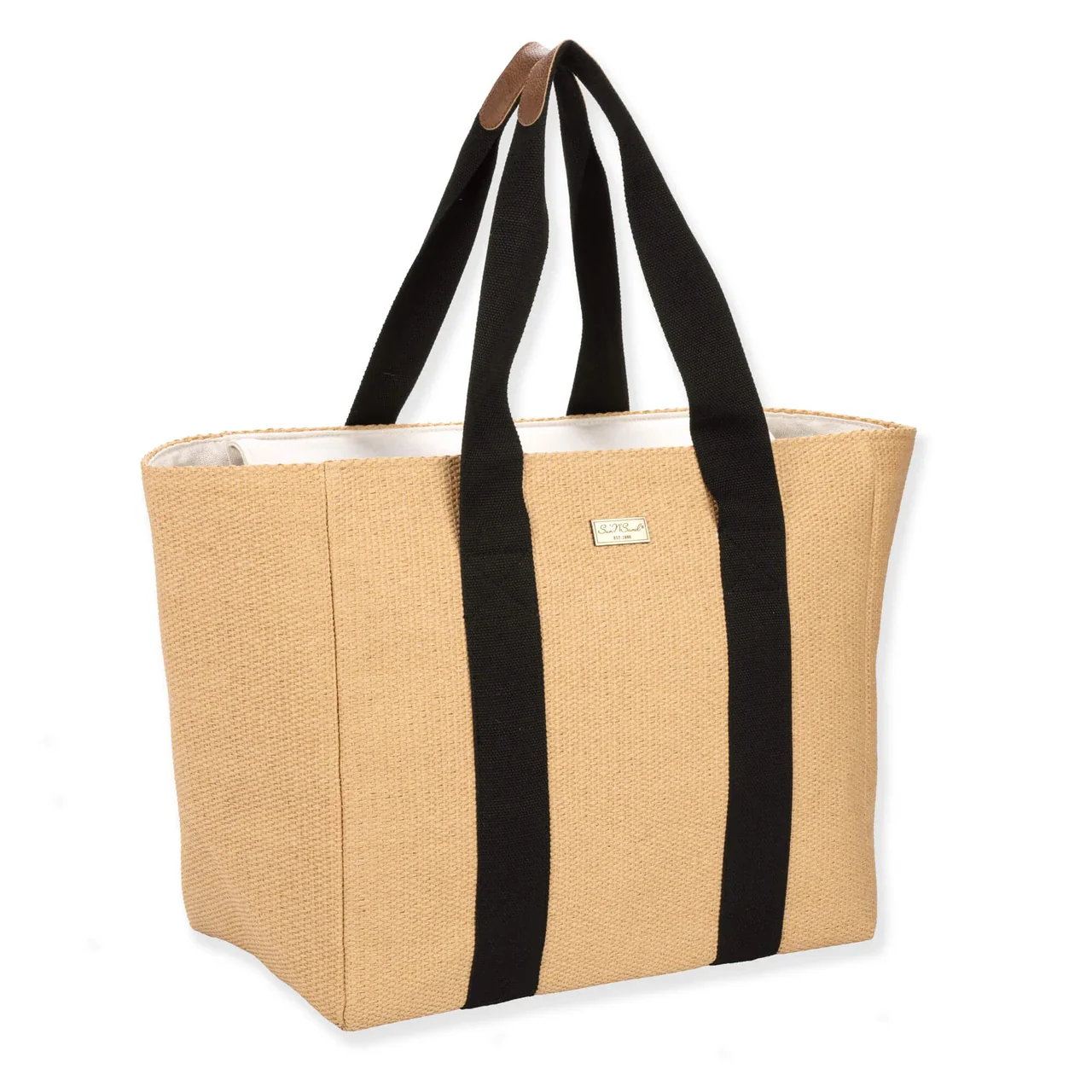 SUN 'N' SAND - CE6842 PAPER STRAW SHOULDER TOTE - Image 2
