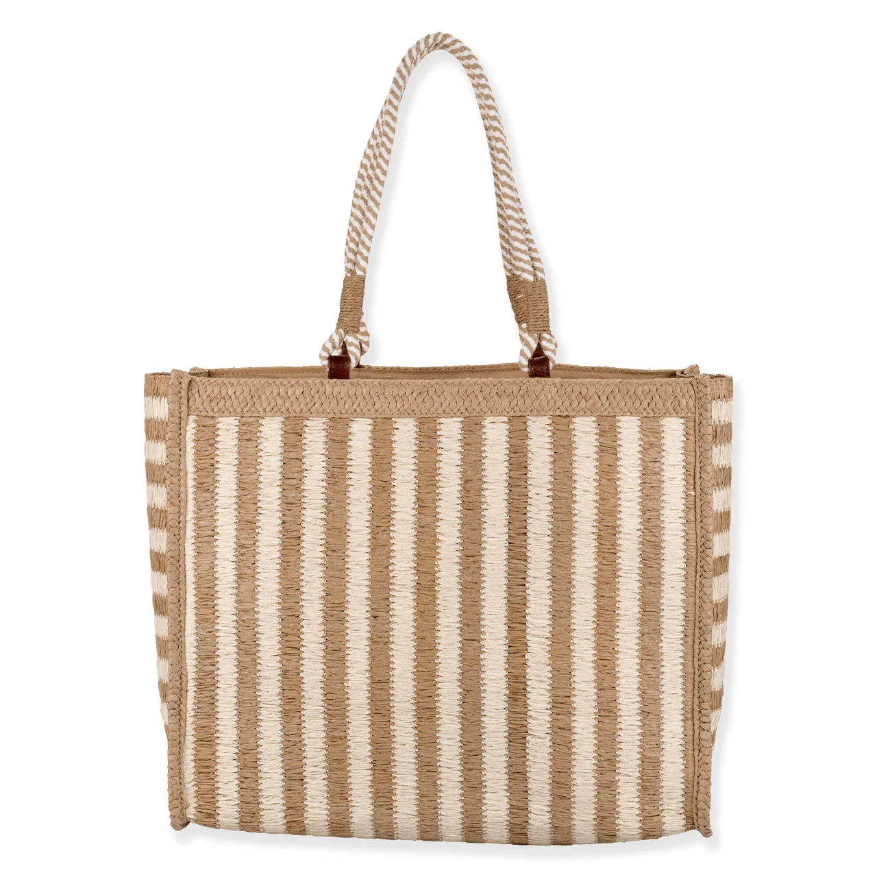 SUN 'N' SAND - CE6874 PAPER STRAW SHOULDER TOTE - Image 3