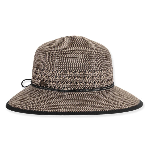 SUN 'N' SAND - HH3483 PAPER BRAID BACKLESS HAT - Image 2