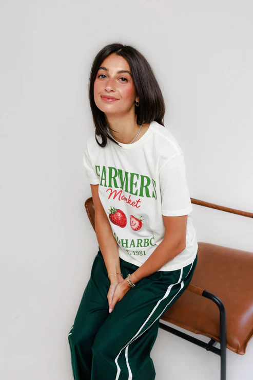 SUNNY SOMEWHERE - SAG HARBOR FARMERS MARKET TEE - Image 2