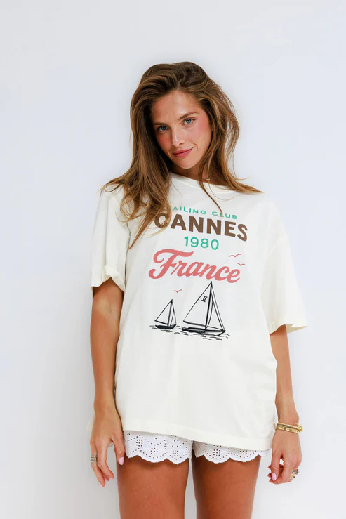 SUNNY SOMEWHERE - SAILING CLUB CANNES TEE