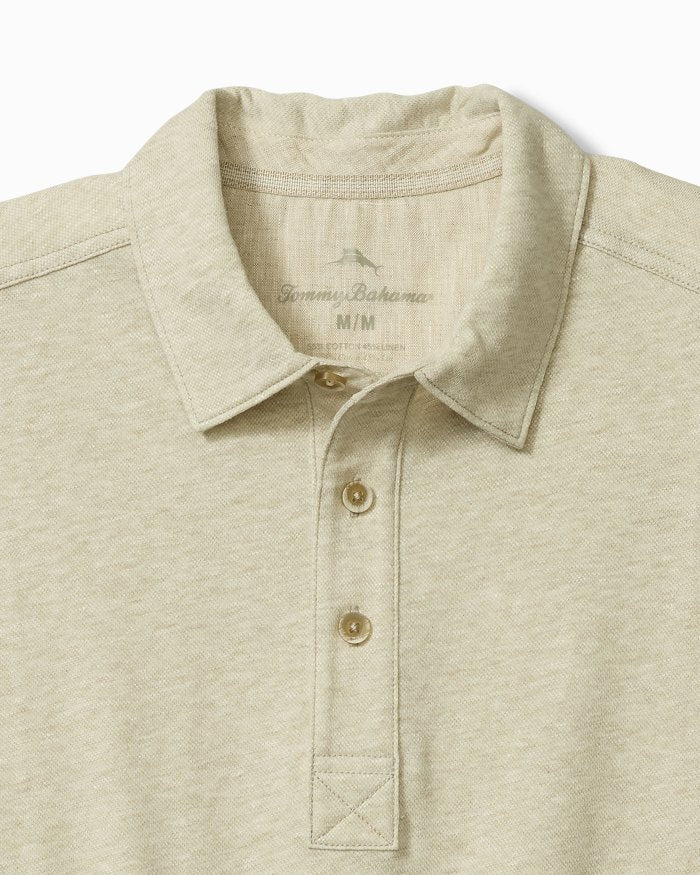 TOMMY BAHAMA- MEN'S LAURITO BEACH LINEN BLEND POLO - Image 5