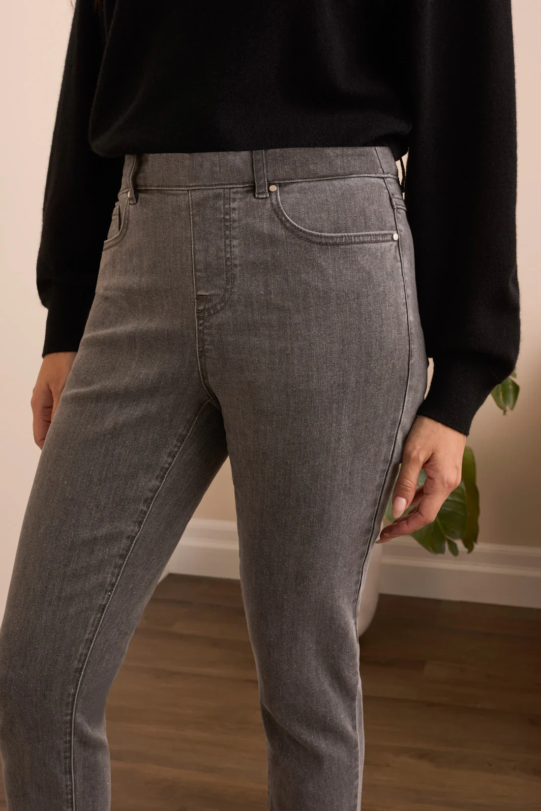 TRIBAL - WOMENS PULL ON JEAN 6037O - Image 4