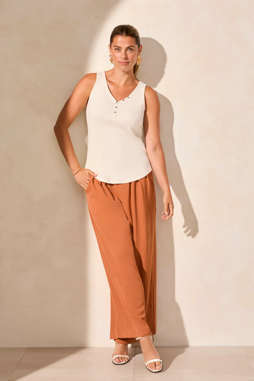 TRIBAL- WOMEN'S COTTON HENLEY TOP (4 Colours) - Image 5
