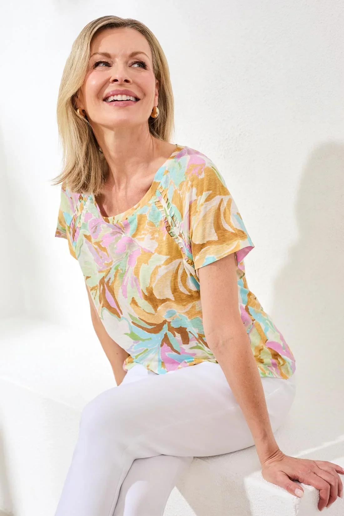 TRIBAL - WOMEN'S KNIT TOP 2435O-1557 - Image 3
