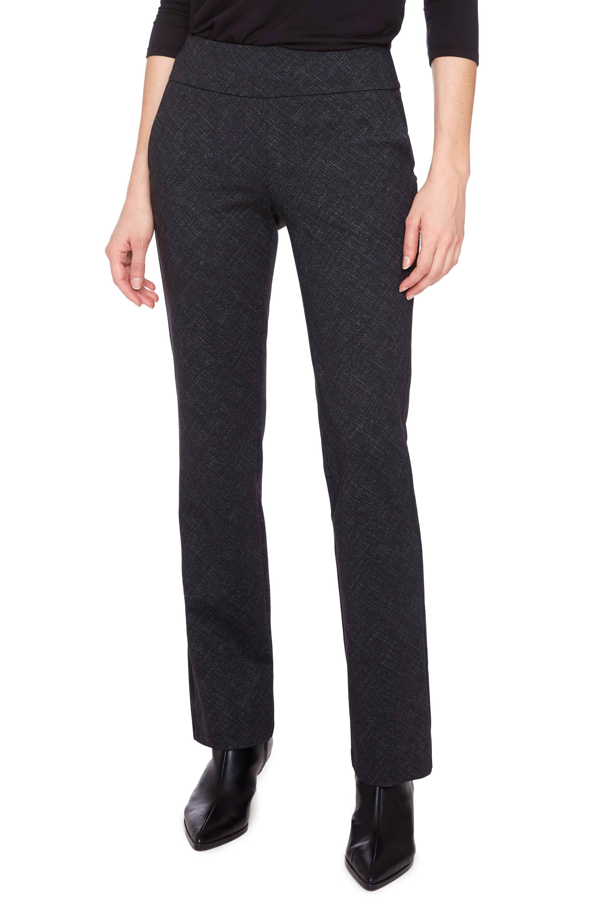 UP! PANT- WOMEN'S CHAR PRINT HEAVY PONTE BOOTCUT PANT
