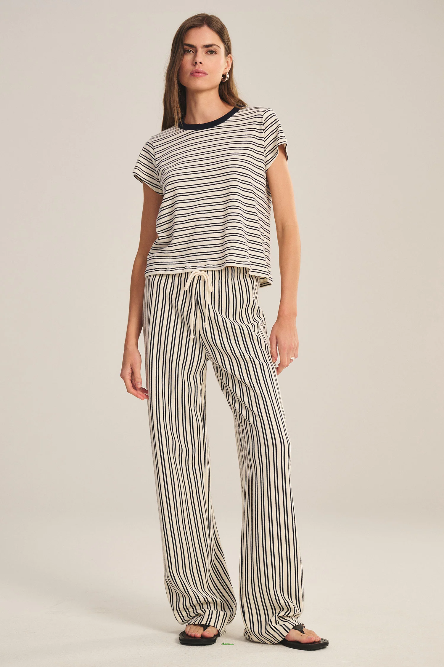 VELVET - VINTAGE STRIPE TERRY PANT AMELISE07 - Image 5