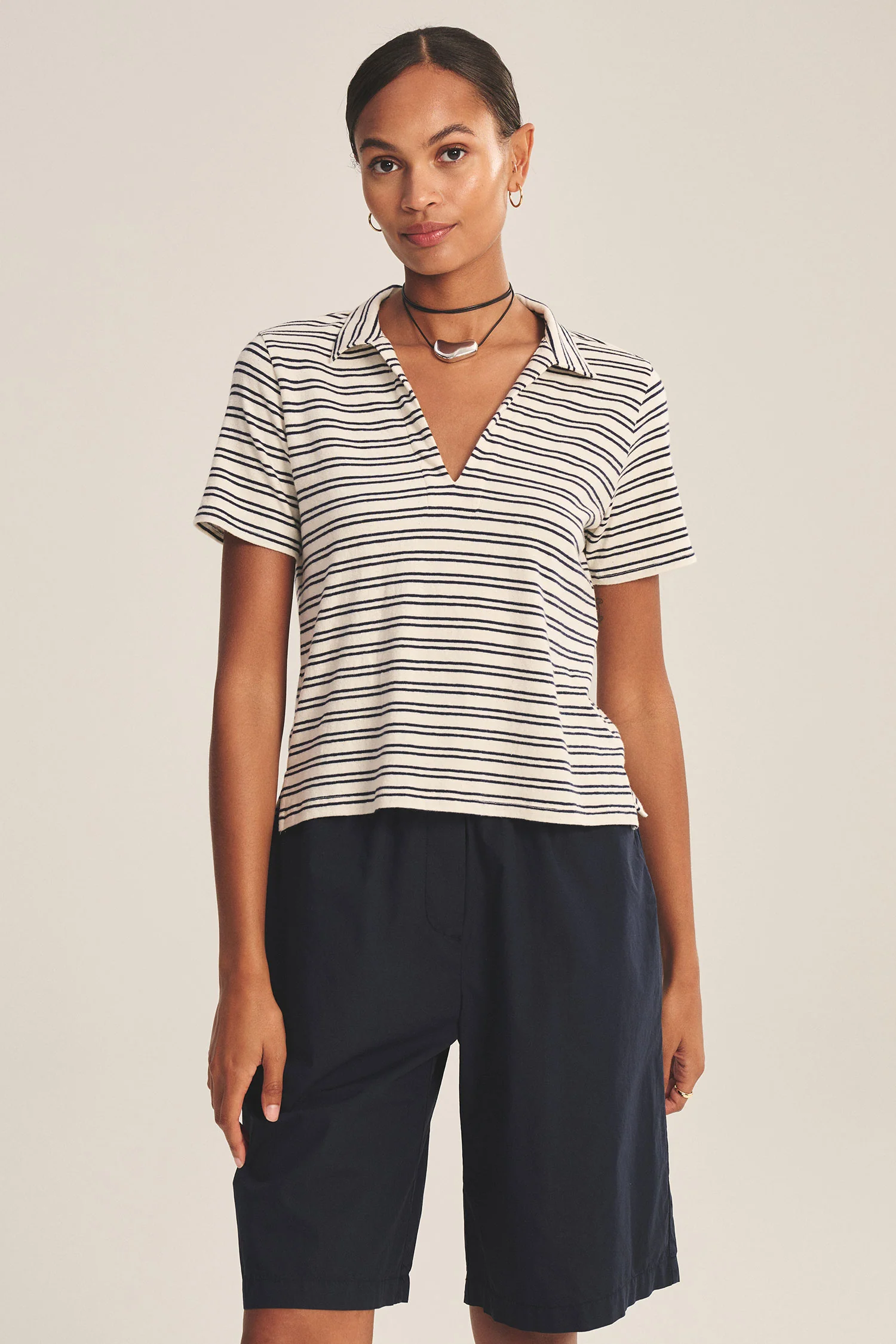 VELVET - YARN DYE STRIPE JERSEY TOP PERRIN07 - Image 6
