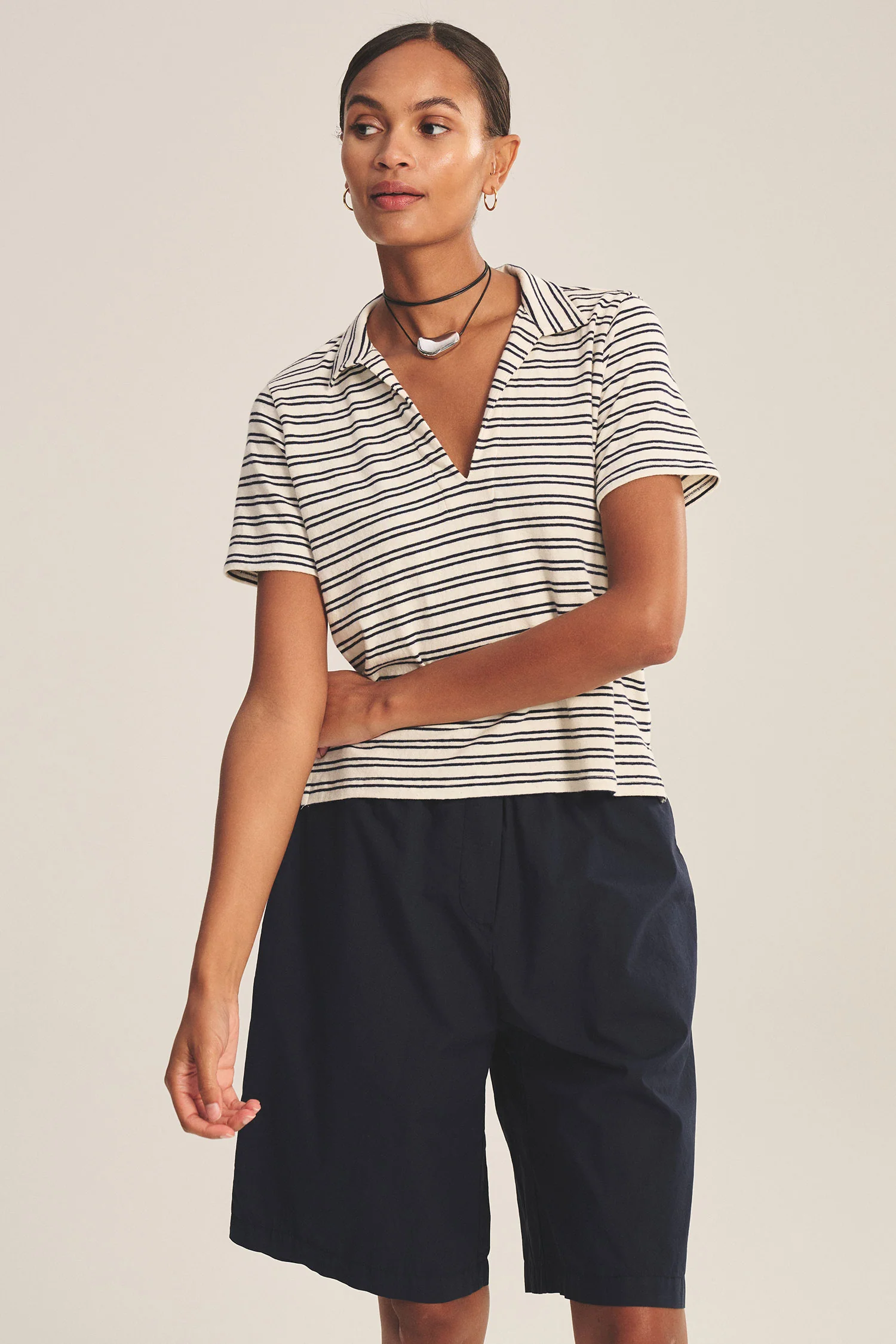 VELVET - YARN DYE STRIPE JERSEY TOP PERRIN07 - Image 7