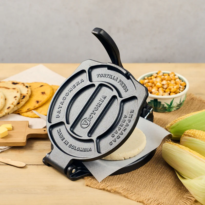 VICTORIA - TORTILLA PRESS 8" SEASONED - Image 3