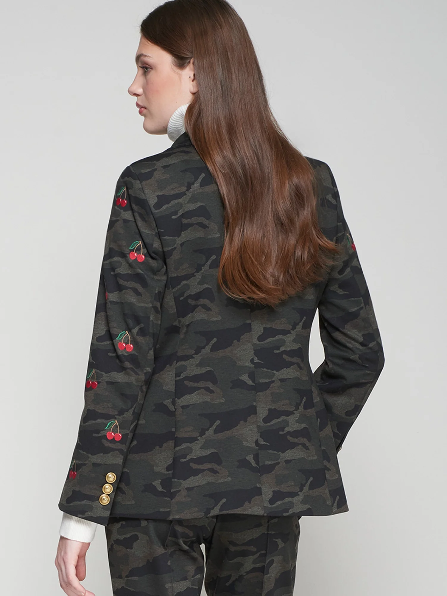 VILAGALLO- WOMEN'S HEATHER EMB BLAZER - Image 2