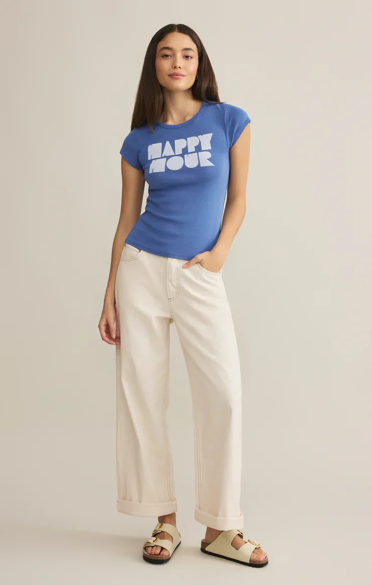 Z SUPPLY- WOMEN'S HAPPY HOUR CHEEKY TEE - Image 3