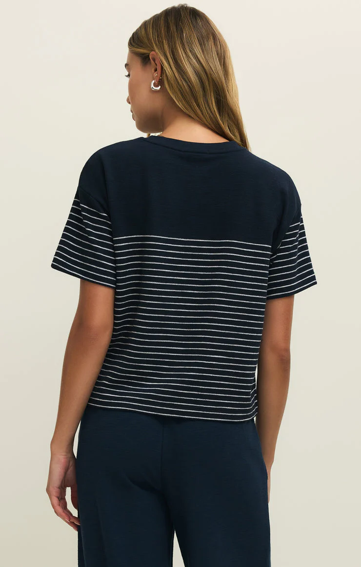 Z SUPPLY - WOMEN'S Harbor Textured Knit Stripe Shirt - Image 2